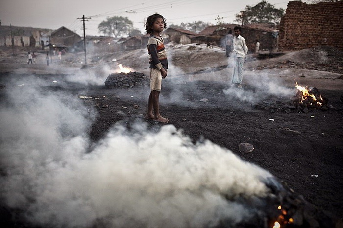 Добыча угля в Джариа (Индия)
