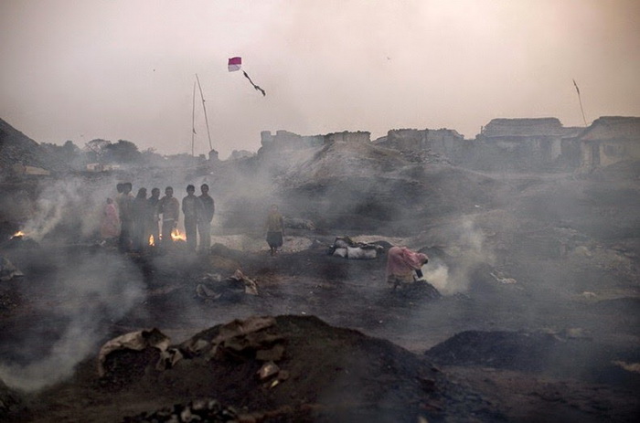 Добыча угля в Джариа (Индия)