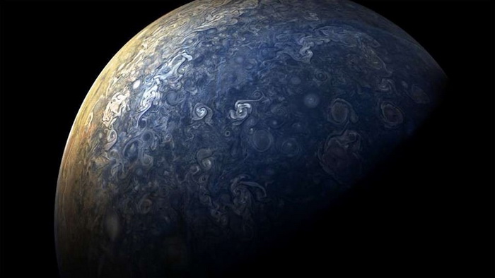 Южный полюс Юпитера.