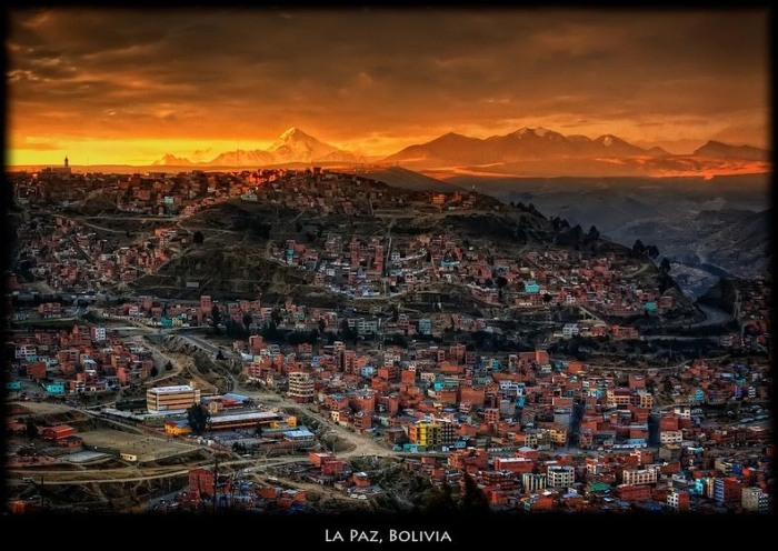 Горный ландшафт *второй* боливийской столицы Ла-Пас