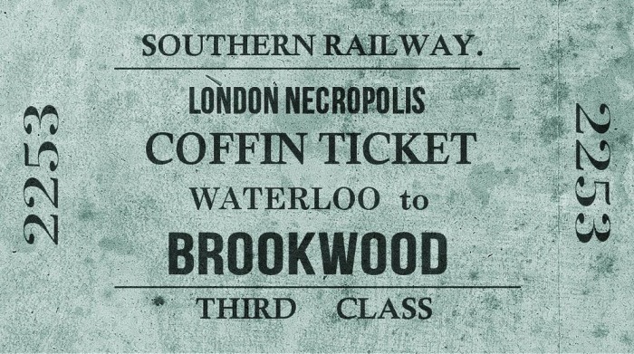 Билет третьего класса на поезд в Лондонский некрополь