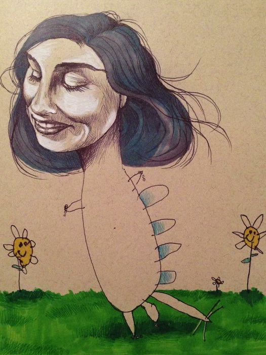 Арт-дуэт: иллюстратор Мика Анджела Хендрикс и ее 4-летняя дочь рисуют вместе