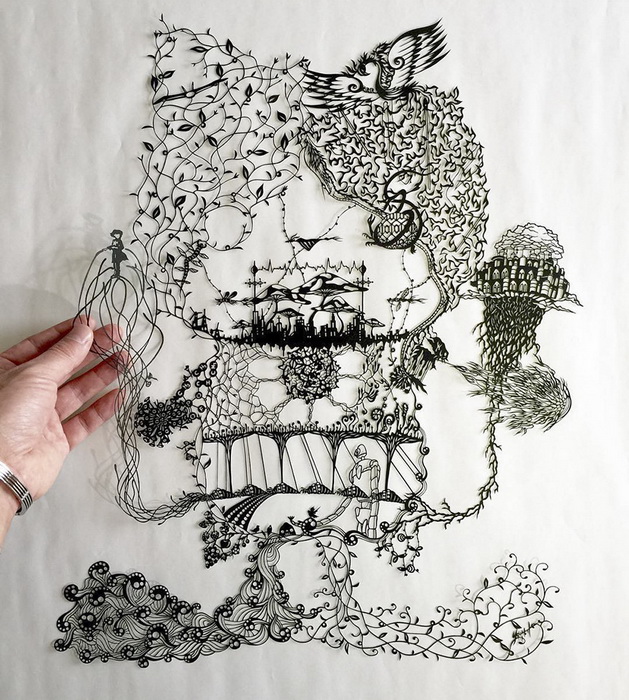 Бумажные работы японской художницы Хина Аояма