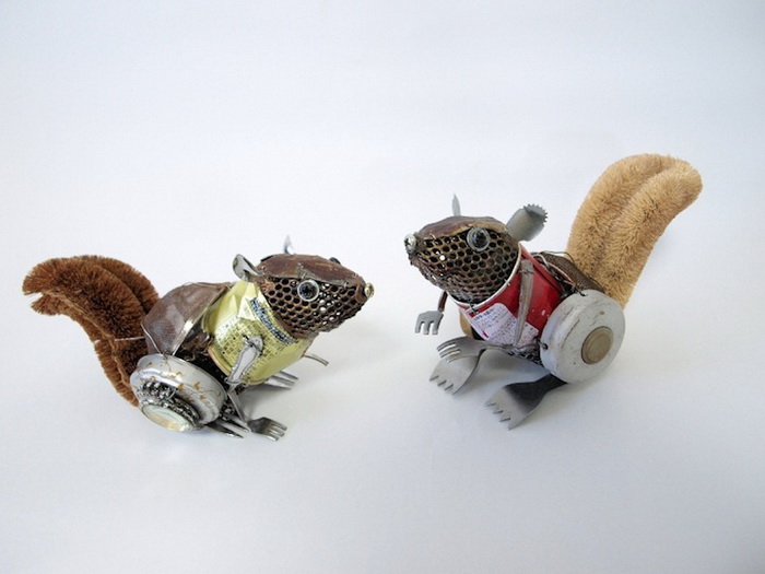 Забавные скульптуры животных от японского художника Natsumi Tomita