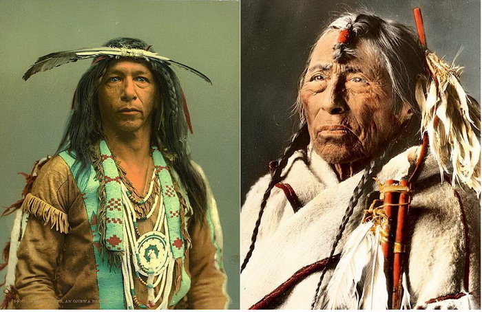 Редкие цветные фотографии коренных американцев
