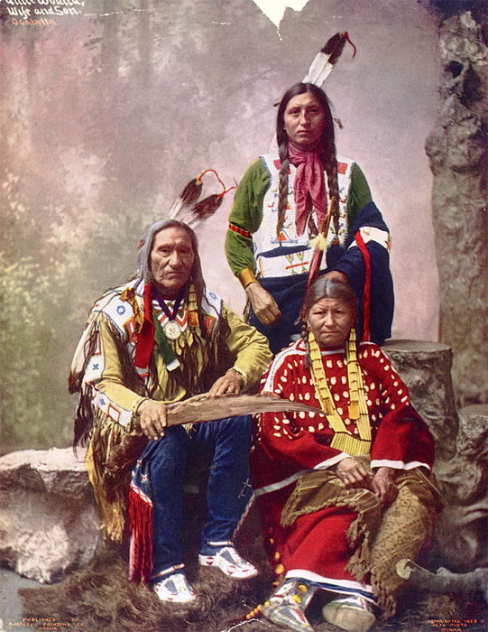 Семья, Оглала Лакота, 1899, Heyn Photo
