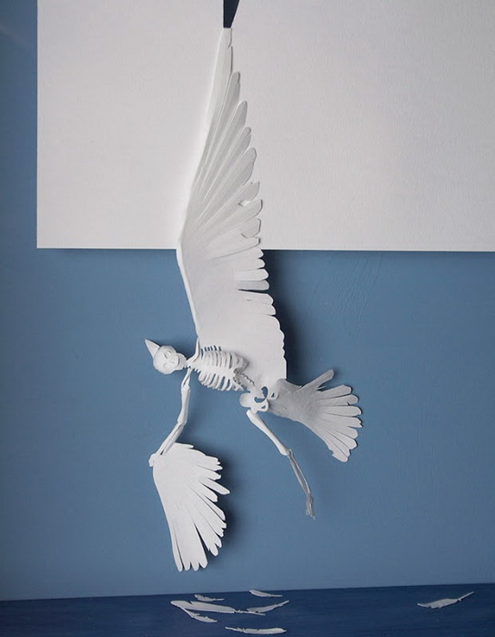 Бумажные скульптуры датского художника Питера Каллесена