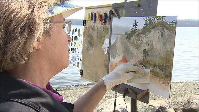 Сэнди Байерс (Sandy Byers) и ее картины, нарисованные кредиткой