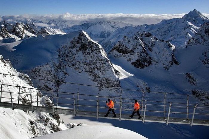 Titlis Cliff Walk - самый высокий в мире подвесной мост (Швейцария)