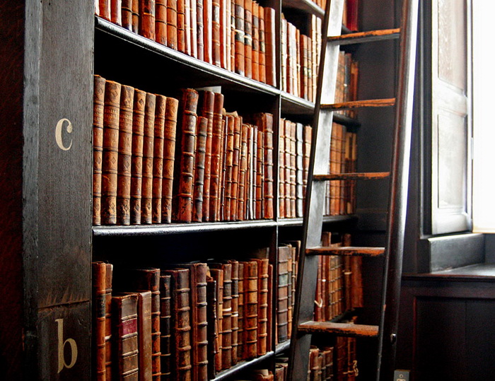 Богатейшая библиотека в Тринити-колледже, Ирландия