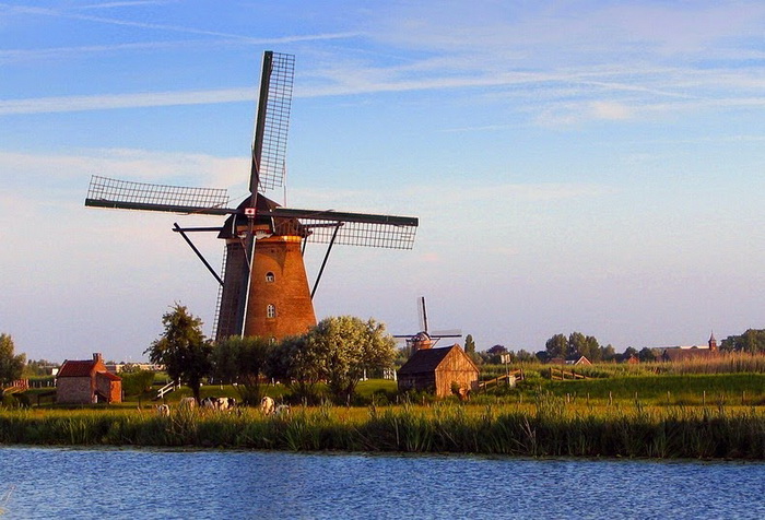 Крупнейшее сосредоточение старинных мельниц в Нидерландах