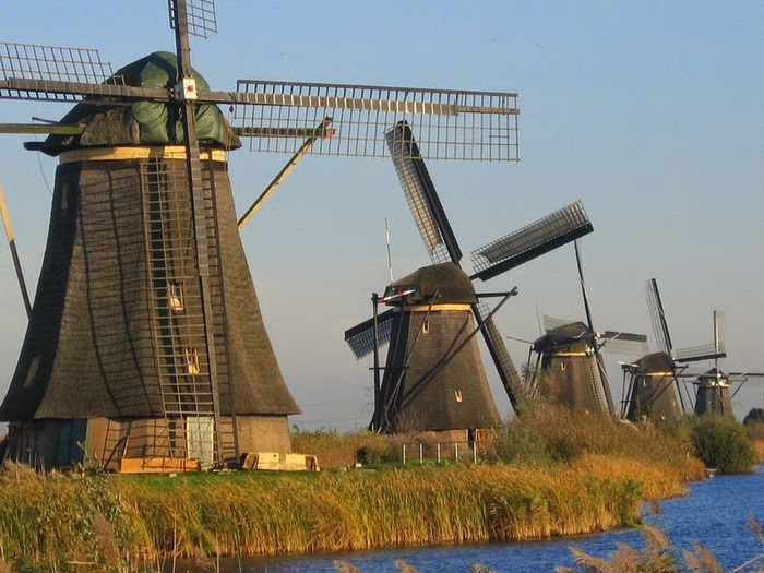 Крупнейшее сосредоточение старинных мельниц в Нидерландах