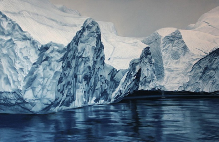 Рисунки в защиту окружающей среды: арктические ледники на картинах Zaria Forman