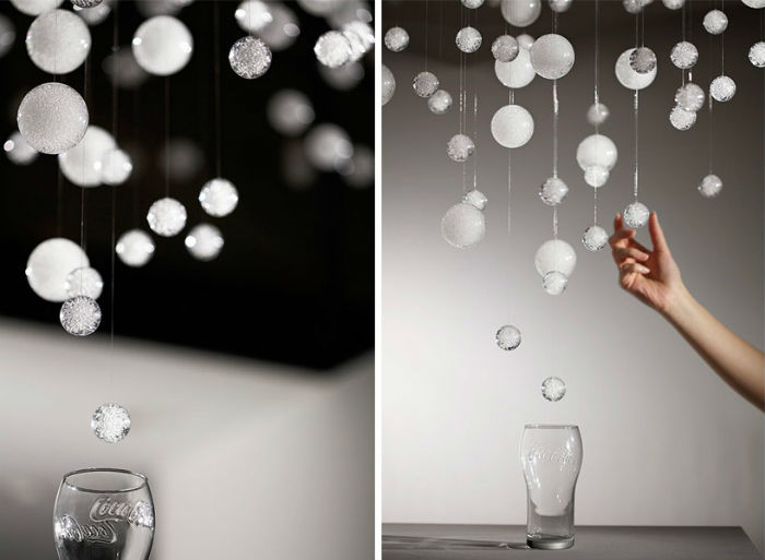 Волшебные пузырьки в инсталляции Муро