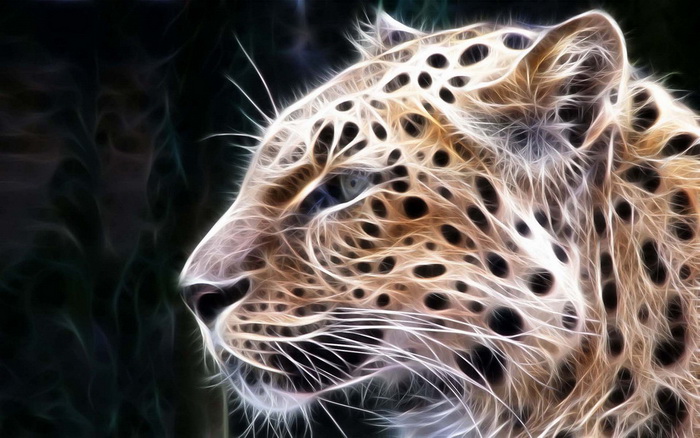 Невероятные фрактальные животные из мира Фотошоп