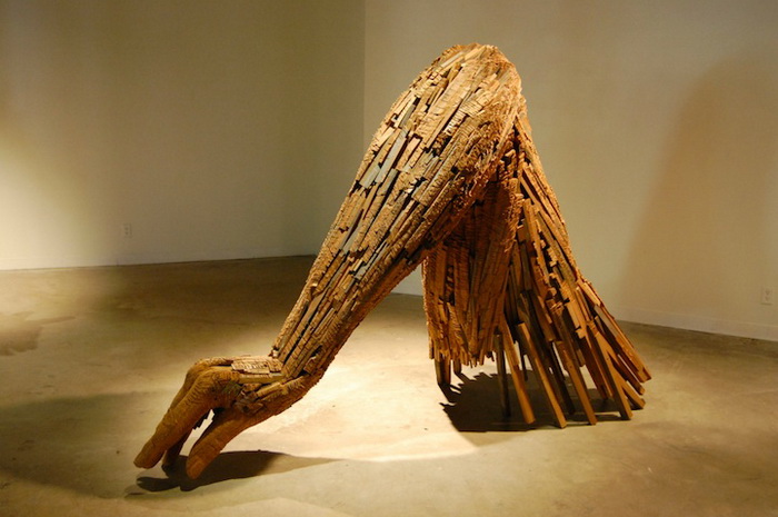 Деревянные скульптуры  Andy Tirado