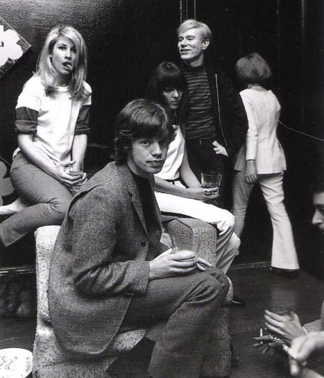 Mick Jagger, Andy Warhol и Jane Holzer, 1965 год 