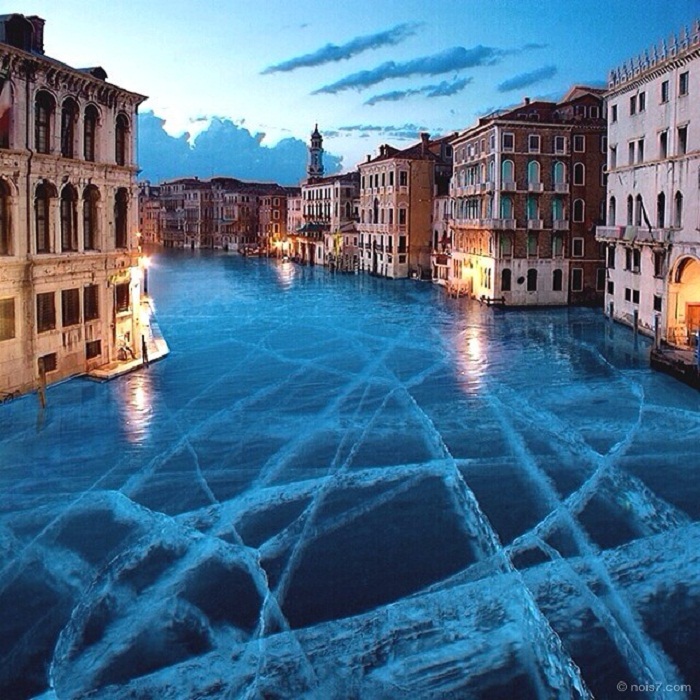 Венеция, закованная льдом