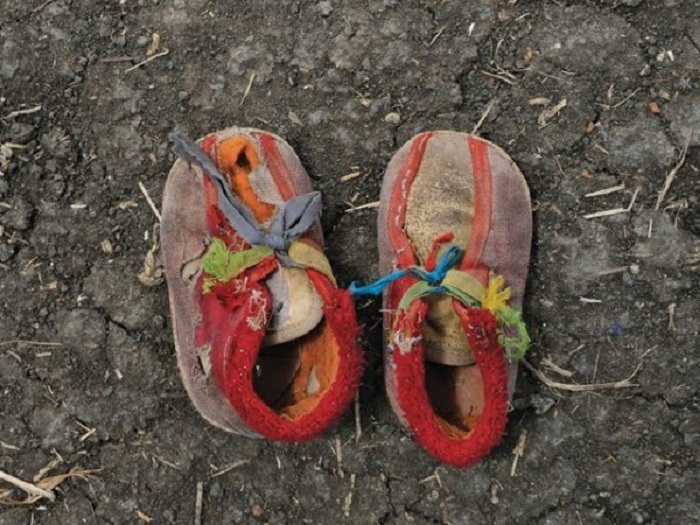 Обувь беженцев из Судана