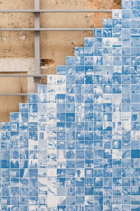 Фотографии, напечатанные на плитках — вклад жителей Лиссабона и туристов