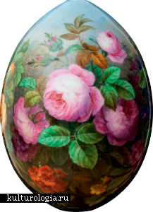 Яйцо пасхальное с изображением цветов