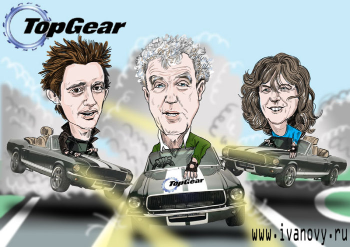 Шарж на Top Gear