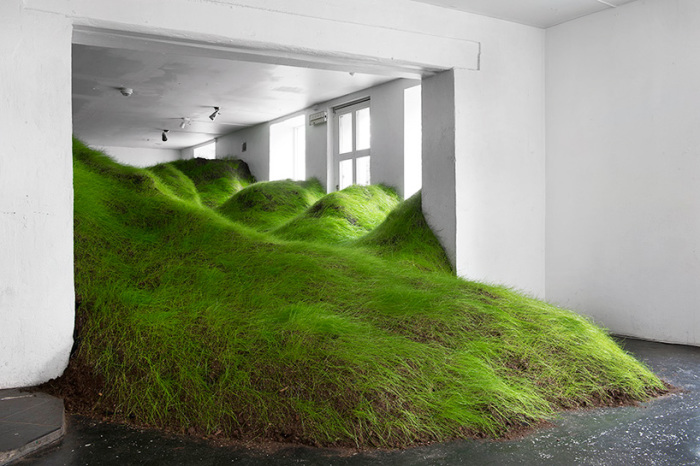 Не красное, а зеленое (Not red but green) - инсталляция от норвежского дизайнера.