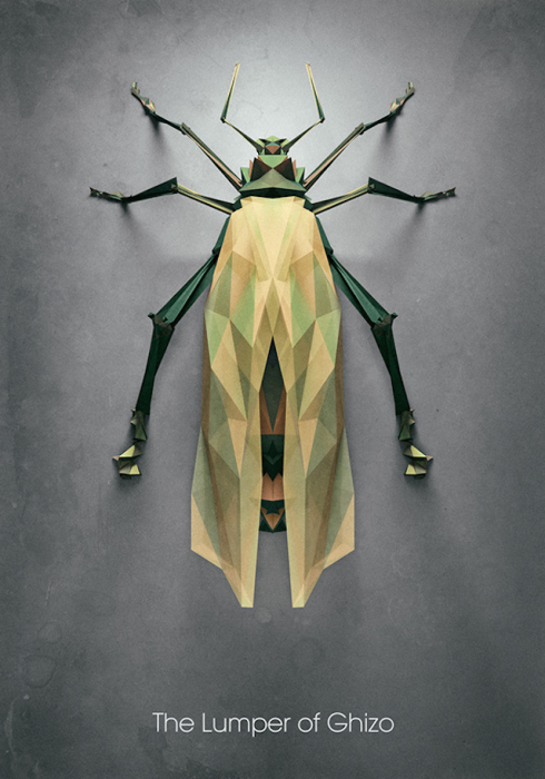 Инопланетные насекомые от иллюстратора Chaotic Atmospheres.