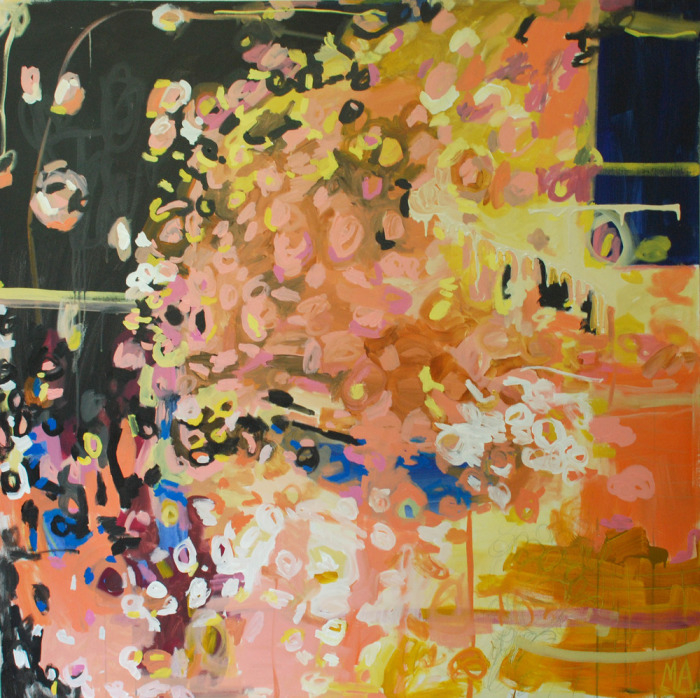 Прекрасное сочетание цветов в абстракциях от Мишель Армас (Michelle Armas). 
