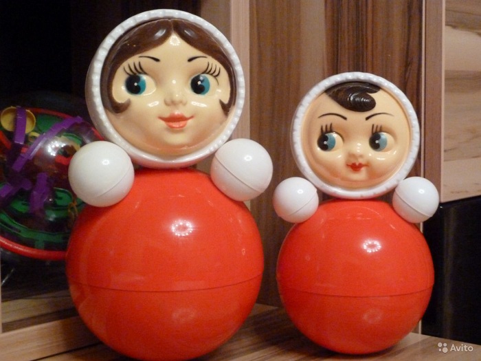 Советские игрушки. Неваляшка (Ванька-встанька).