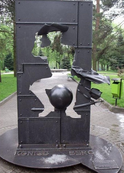 Памятник барону Мюнхгаузену в Калиниграде.