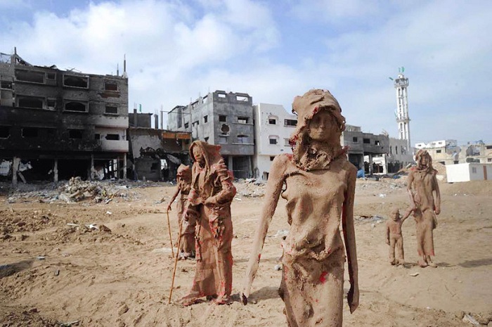 Арт-проект, созданный памяти жертв войны в секторе Газа.