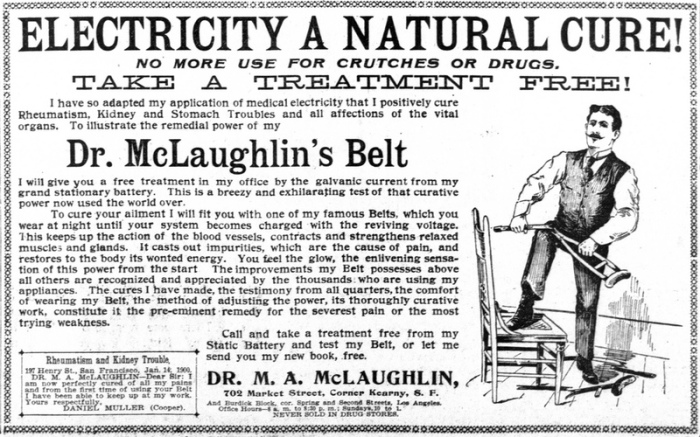 В XIX веке почти все болезни лечили электричеством.
