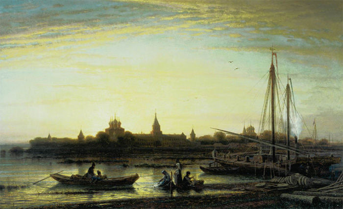 Ипатьевский монастырь близ Костромы. Алексей Боголюбов, 1861 год.