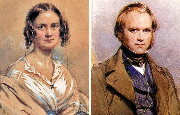 Чарлз Дарвин и Эмма Веджвуд. | Фото: 3.bp.blogspot.com.