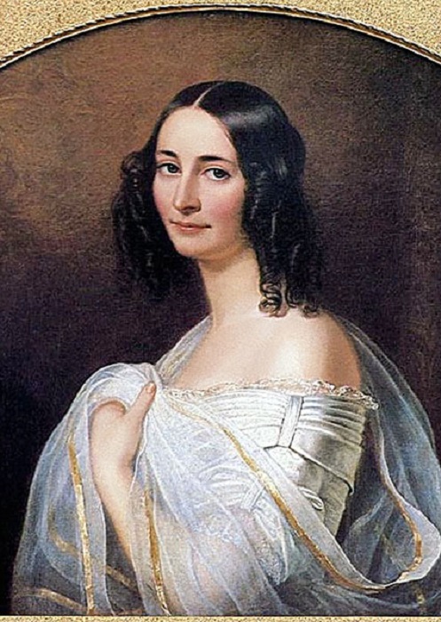 Эрнестина Тютчева, супруга Федора Тютчева. Ф. Дюрк, 1840 г. | Фото: liveinternet.ru.