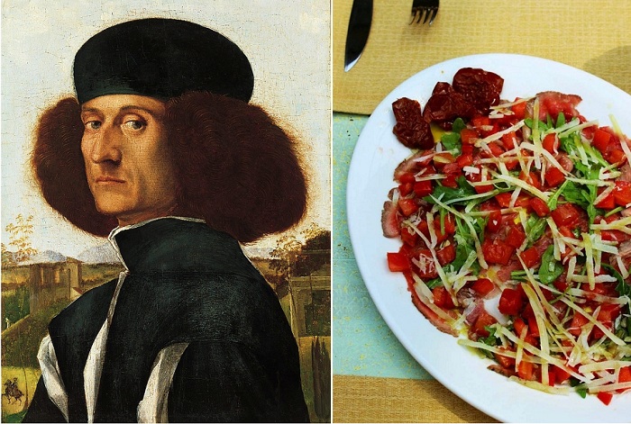 Итальянский живописец Витторе Карпаччо и блюдо из сырого говяжьего филе, названное в честь него.