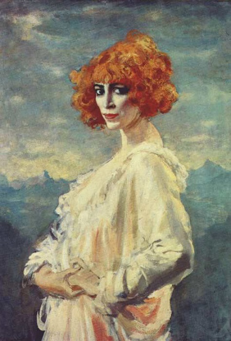 Портрет Луизы Казати. August Edwin John, 1919.| Фото: juliettebenzoni.narod.ru.