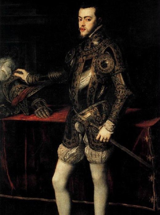 Портрет молодого Филиппа II. Тициан, 1554 год. | Фото: colors.life.