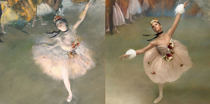 «Прима-балерина» Эдгара Дега в современной интерпретации Мисти Коупленд.