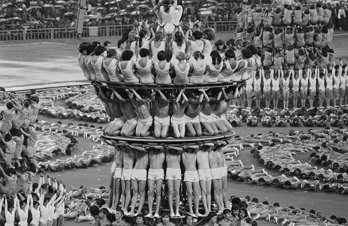 Выступающие на торжественной церемонии Московской Олимпиады'80. | Фото: diletant.media.