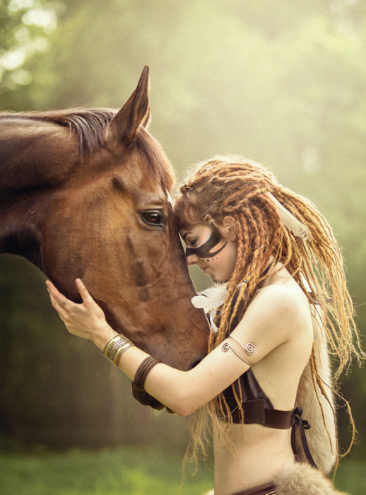 Kaja и конь Гамлет. Фото: Anna Sychowicz.