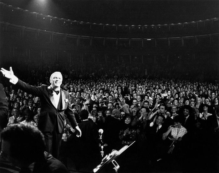Концерт Френка Синатры в  Royal Albert Hall, 1980г. Автор фото: David Redfern.
