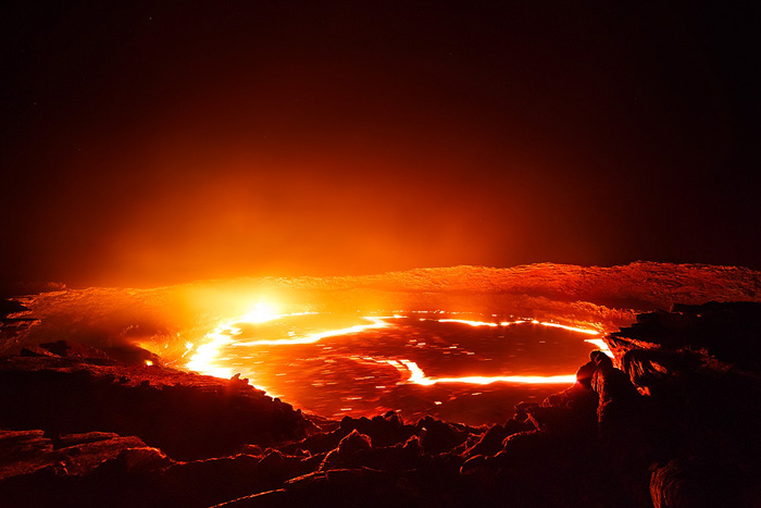 Кратер вулкана в объективе Эреза Марома.