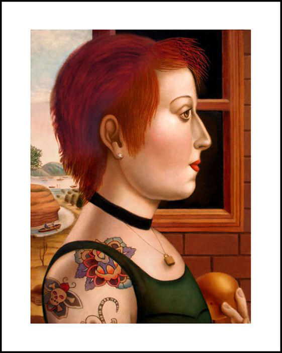 Женщина с татуировками.