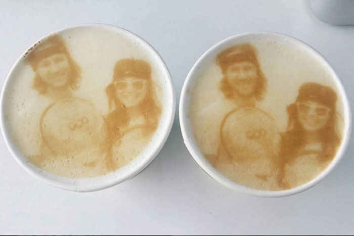 Наше фото на наших кофе!  Instagram coffeeripples.