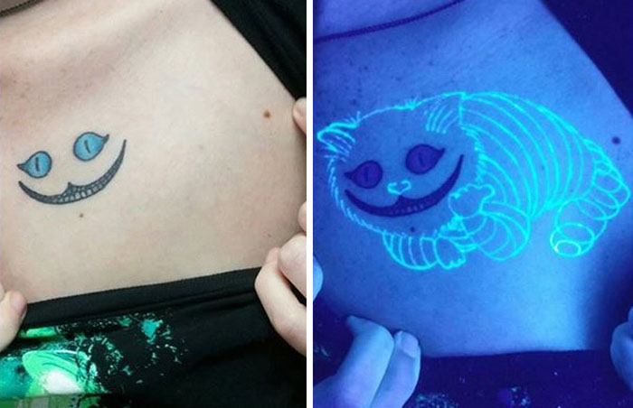 Секретные татуировки — узоры и рисунки, видимые только под УФ-светом