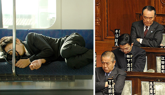 Инемури — искусство японцев спать везде, всегда и при любых обстоятельствах.
