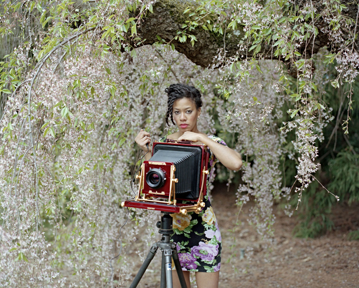 Затерянная среди цветов: Диана Лоусон и ее широкоформатная камера.