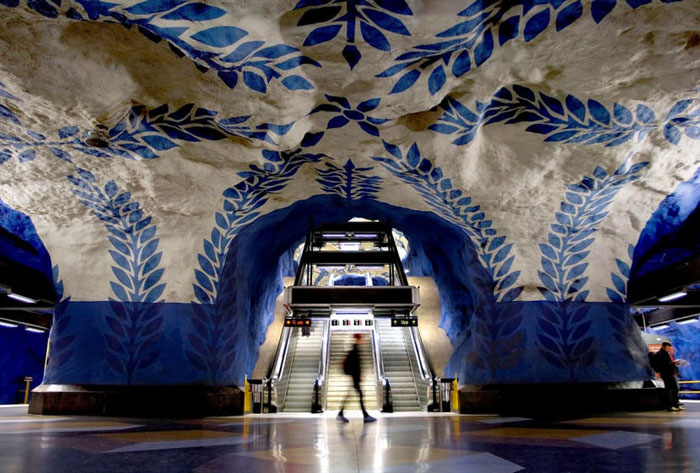 Станция T-centralen. Метро Стокгольма.